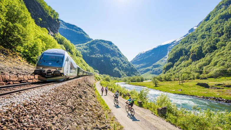 Ferrovia de Flåm (Flåmsbana), na Noruega